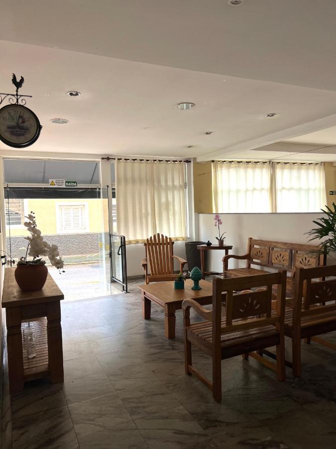 Hotel Thermas Da Mantiqueira - Pocos De Caldas - De Frente Para A Praca Central E Relogio Floral Eksteriør billede